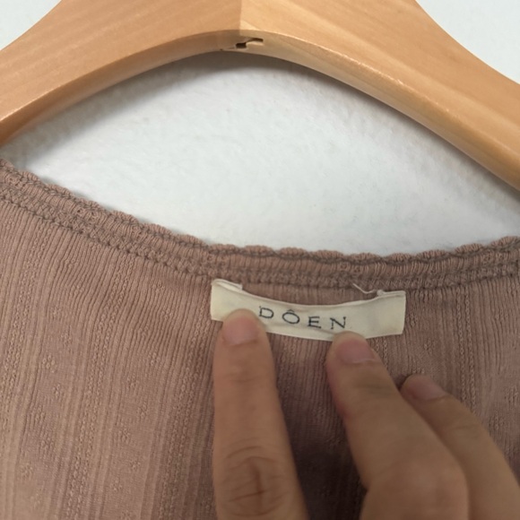 Doen set of 2 pointelle Annie tee size S - Picture 7 of 16